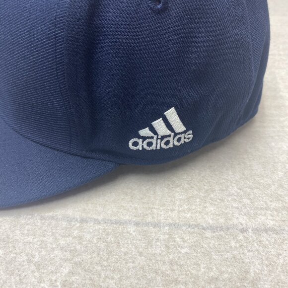 Adidas Men's Baseball Cap Fitted Hat Embroidered Logo Solid Size S/M New - Picture 4 of 10